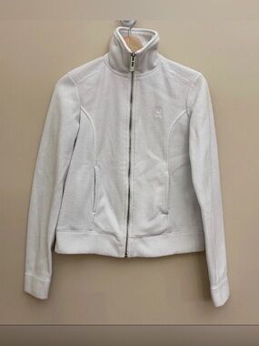 POLAR FLEECE COLLECTION White Longsleeve Fleece Zip Up Sweater Women’s Medium